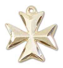 Load image into Gallery viewer, Maltese Cross Custom Pendant - Yellow Gold
