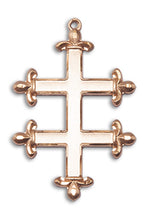Load image into Gallery viewer, Cross Of Lorraine Custom Pendant - Yellow Gold
