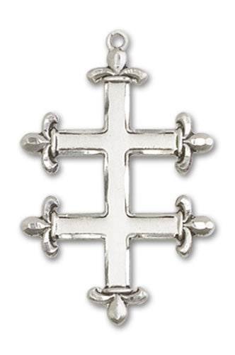 Cross Of Lorraine Custom Pendant - Sterling Silver