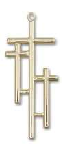 Load image into Gallery viewer, Cross Custom Pendant - Yellow Gold
