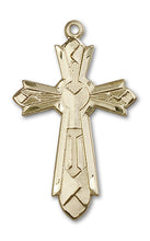Load image into Gallery viewer, Mosaic Cross Custom Pendant - Yellow Gold
