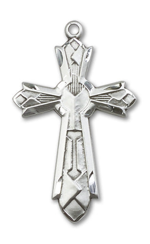 Mosaic Cross Custom Pendant - Sterling Silver