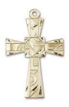 Load image into Gallery viewer, Mosaic Cross Custom Pendant - Yellow Gold
