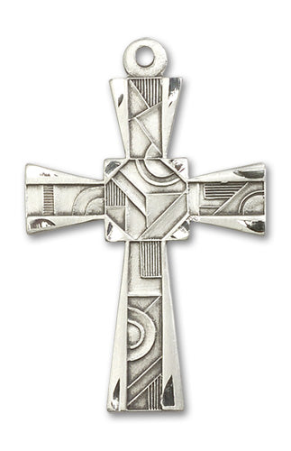 Mosaic Cross Custom Pendant - Sterling Silver
