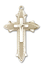 Load image into Gallery viewer, Cross On Cross Custom Pendant - Yellow Gold
