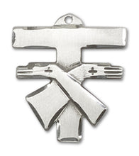 Load image into Gallery viewer, Franciscan Cross Custom Pendant - Sterling Silver
