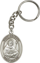 Load image into Gallery viewer, St. Benedict Keychain - Silver Oxide
