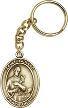 Load image into Gallery viewer, St. Gerard Keychain - Gold Oxide
