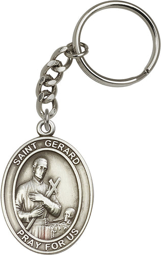 St. Gerard Keychain - Silver Oxide