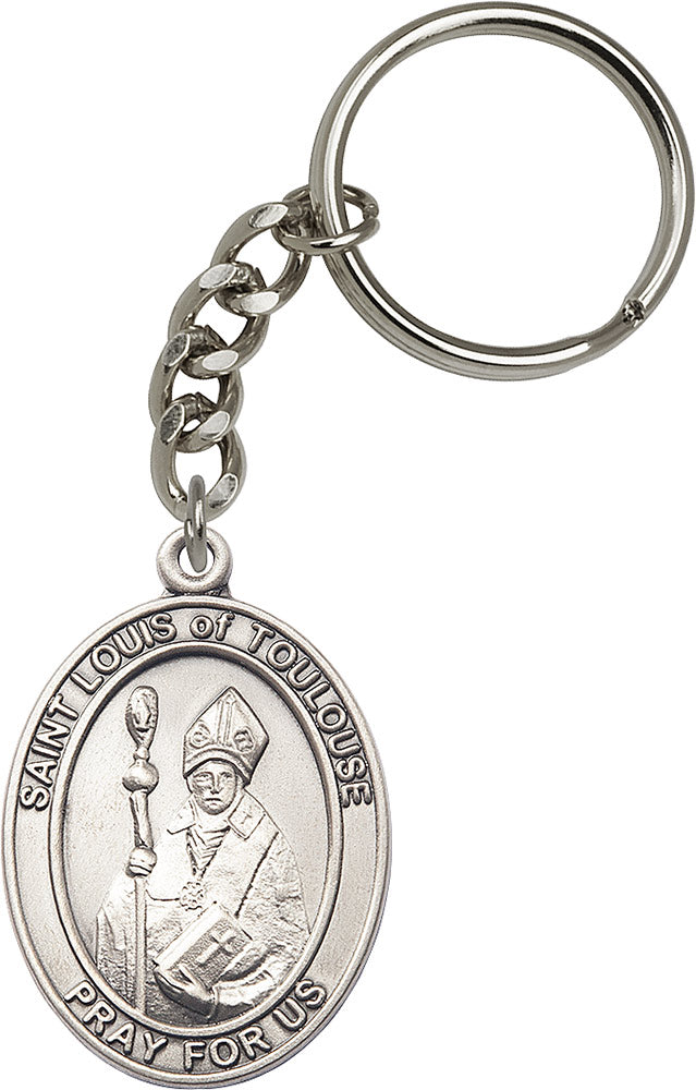St. Louis Keychain - Silver Oxide