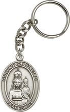 Load image into Gallery viewer, Our Lady of Loretto Keychain - Silver Oxide
