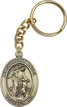 Load image into Gallery viewer, Guardian Angel Keychain - Gold Oxide
