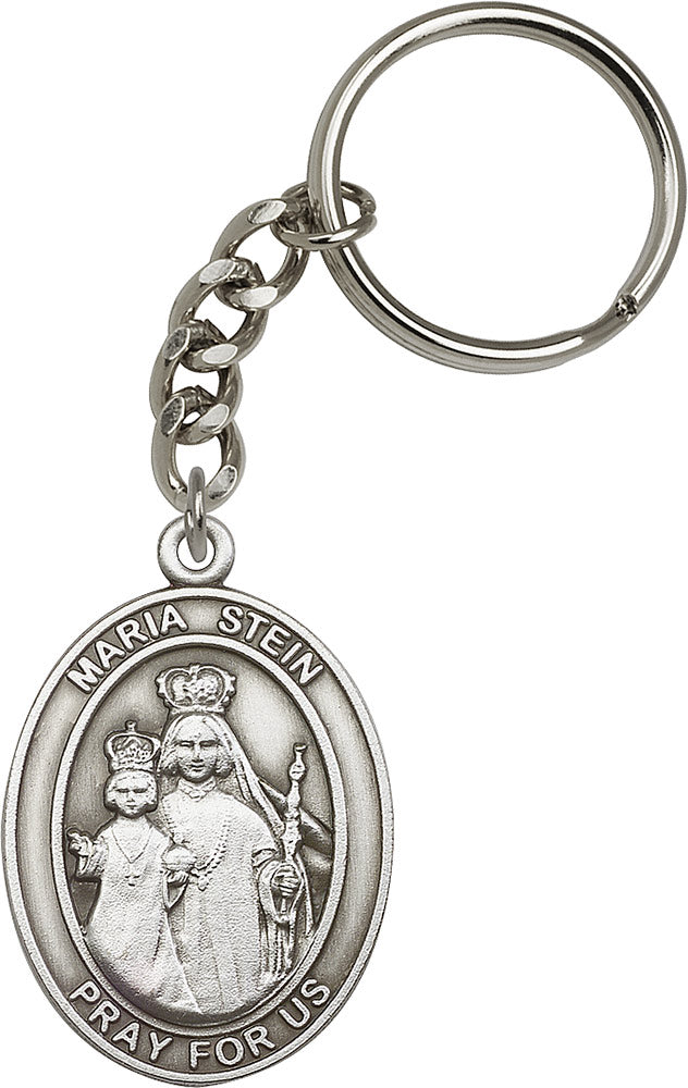 Maria Stein Keychain - Silver Oxide