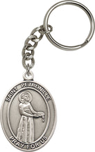 Load image into Gallery viewer, St. Petronille Keychain - Silver Oxide
