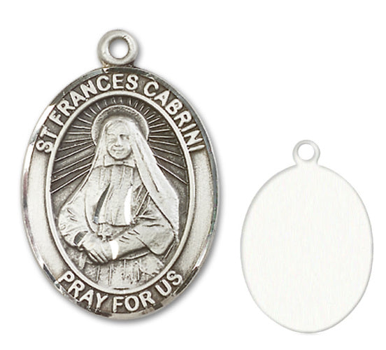 St. Frances Cabrini Custom Medal - Sterling Silver