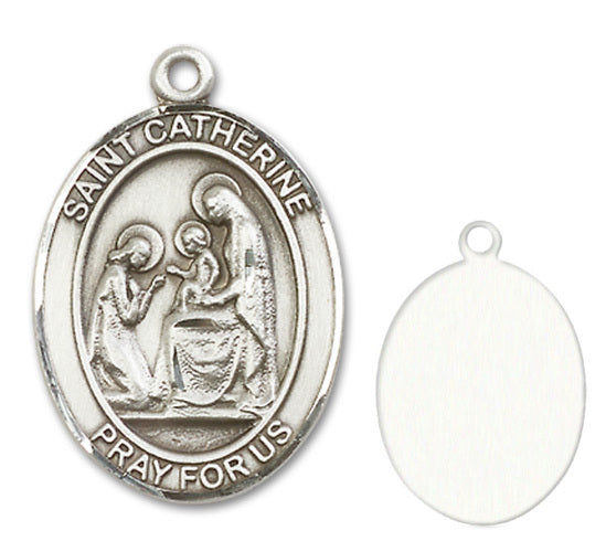 St. Catherine of Siena Custom Medal - Sterling Silver