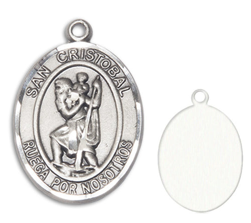 San Cristobal Custom Medal - Sterling Silver