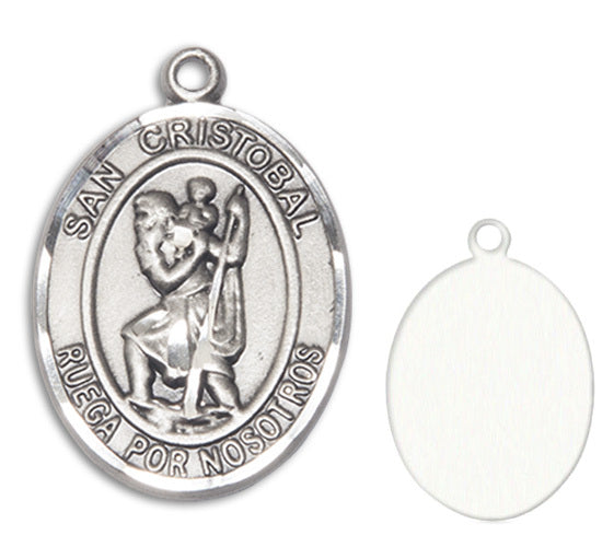 San Cristobal Custom Medal - Sterling Silver