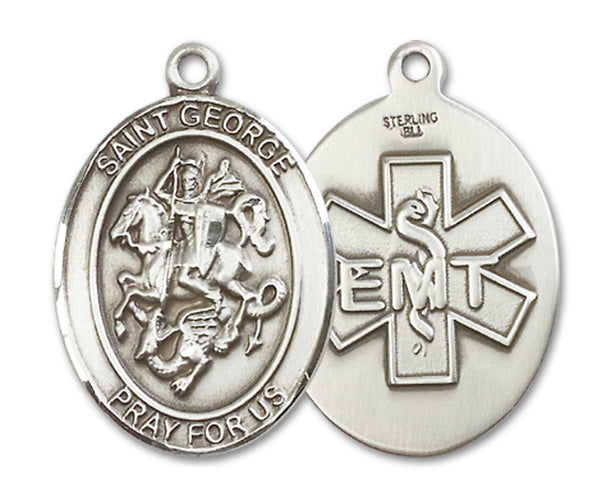 St. George / EMT Custom Medal - Sterling Silver