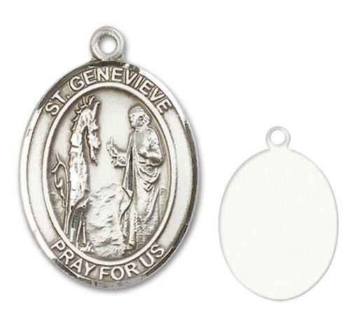 St. Genevieve Custom Medal - Sterling Silver