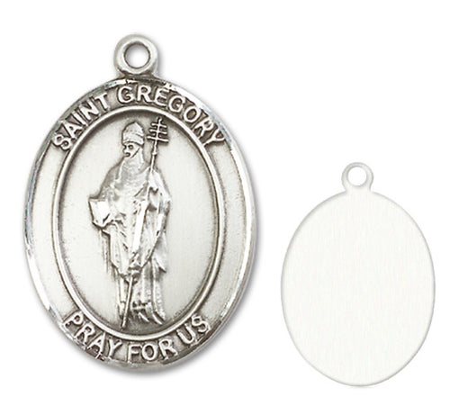 St. Gregory the Great Custom Medal - Sterling Silver