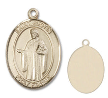 Load image into Gallery viewer, St. Justin Custom Medal - Yellow Gold
