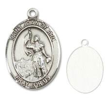 Load image into Gallery viewer, St. Joan of Arc Custom Medal - Sterling Silver
