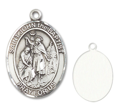St. John the Baptist Custom Medal - Sterling Silver