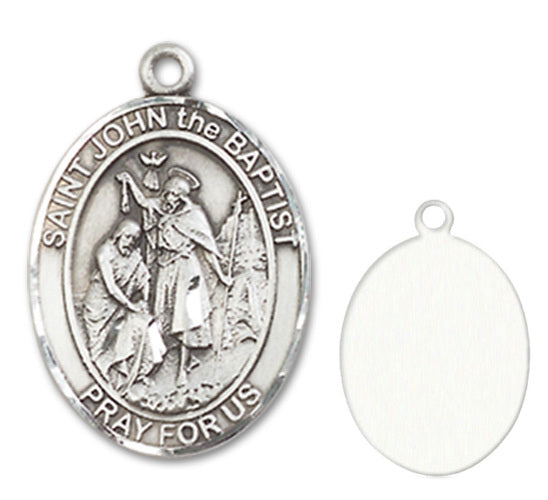 St. John the Baptist Custom Medal - Sterling Silver