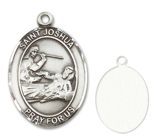 St. Joshua Custom Medal - Sterling Silver
