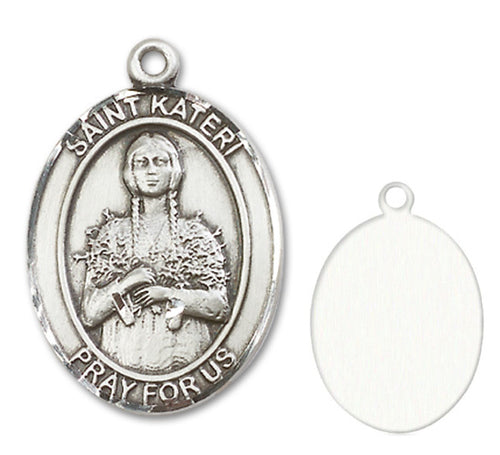 St. Kateri Tekakwitha Custom Medal - Sterling Silver