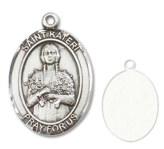 St. Kateri Tekakwitha Custom Medal - Sterling Silver