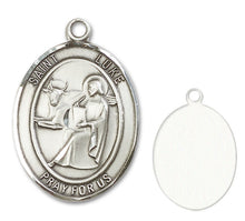 Load image into Gallery viewer, St. Luke the Apostle Custom Medal - Sterling Silver
