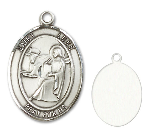 St. Luke the Apostle Custom Medal - Sterling Silver