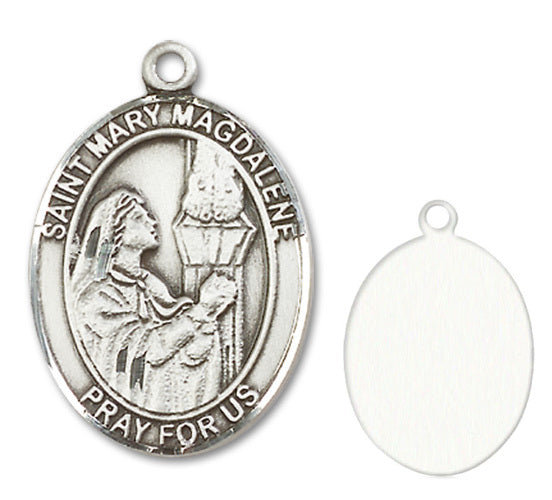 St. Mary Magdalene Custom Medal - Sterling Silver