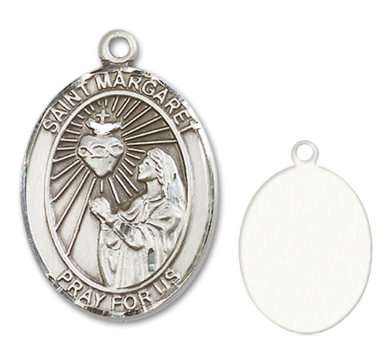 St. Margaret Mary Alacoque Custom Medal - Sterling Silver