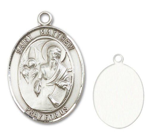 St. Matthew the Apostle Custom Medal - Sterling Silver