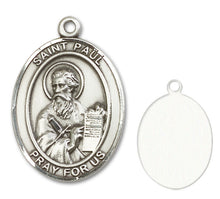 Load image into Gallery viewer, St. Paul the Apostle Custom Medal - Sterling Silver
