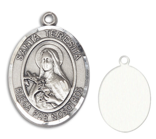 St. Theresa Custom Medal - Sterling Silver