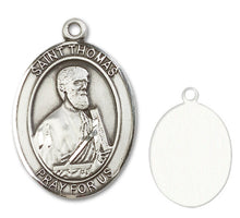 Load image into Gallery viewer, St. Thomas the Apostle Custom Medal - Sterling Silver
