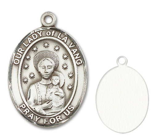 Our Lady of La Vang Custom Medal - Sterling Silver