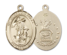 Load image into Gallery viewer, Guardian Angel / Air Force Custom Medal - Yellow Gold
