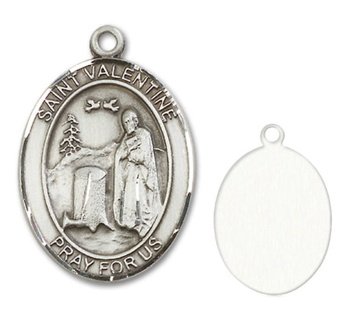 St. Valentine of Rome Custom Medal - Sterling Silver