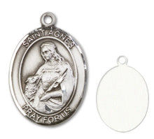 Load image into Gallery viewer, St. Agnes of Rome Custom Medal - Sterling Silver

