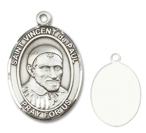 St. Vincent de Paul Custom Medal - Sterling Silver