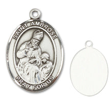 Load image into Gallery viewer, St. Ambrose Custom Medal - Sterling Silver

