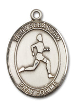 Load image into Gallery viewer, St. Sebastian / Track &amp; Field Custom Medal - Sterling Silver

