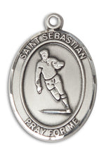 Load image into Gallery viewer, St. Sebastian / Rugby Custom Medal - Sterling Silver
