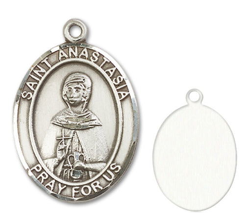 St. Anastasia Custom Medal - Sterling Silver