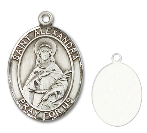 St. Alexadra Custom Medal - Sterling Silver